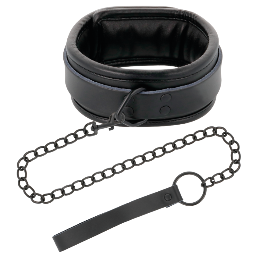 DARKNESS LEATHER AND HANDCUFFS BLACK  