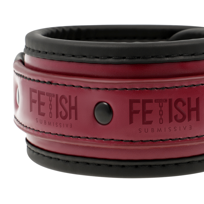 FETISH SUBMISSIVE MANETTE DI PELLE VEGANA  