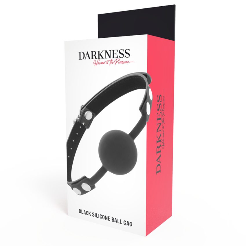 DARKNESS BALL GAG IN SILICONE NERO  