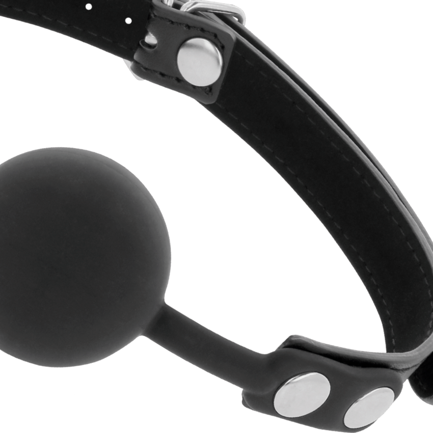 DARKNESS BALL GAG IN SILICONE NERO  