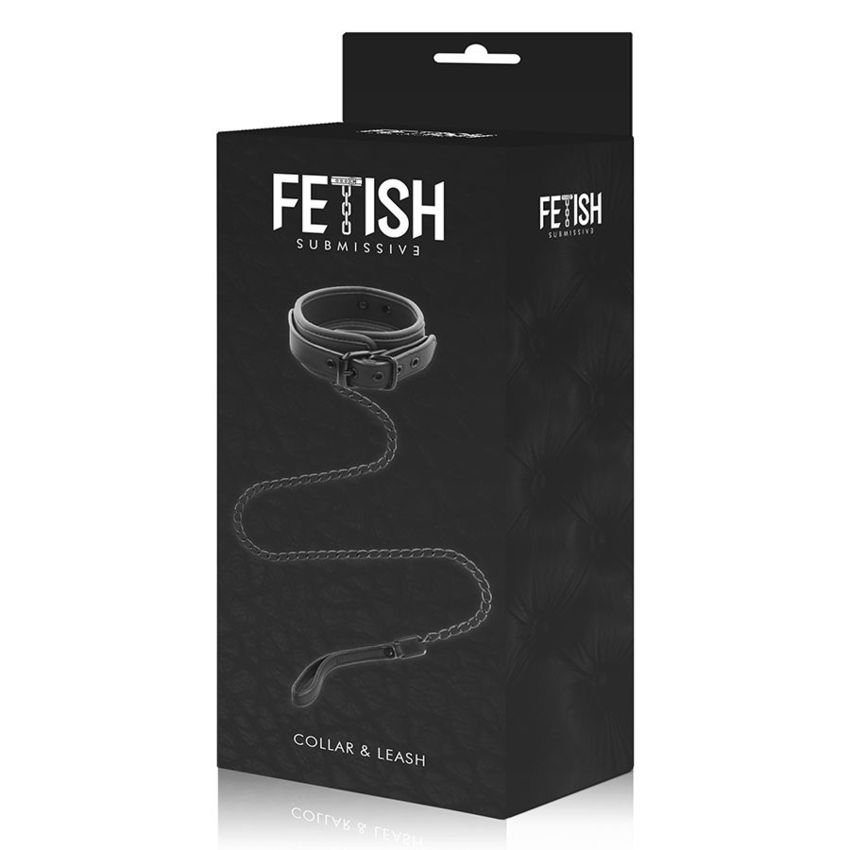 FETISH SUBMISSIVE COLLARE CON CATENA  