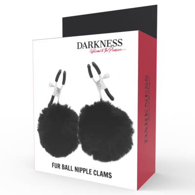 DARKNESS FUR BALL NIPPLE CLAMS 