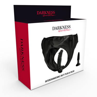 DARKNESS INTERCAMBIABILE BUTT PLUG E DILDO 