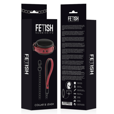 FETISH SUBMISSIVE DARK ROOM COLLARE CON CATENA CON GUINZAGLIO 