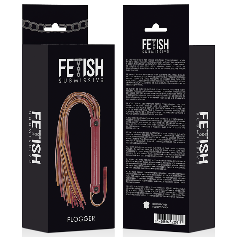 FETISH SUBMISSIVE FLOGGER IN PELLE VEGANO  