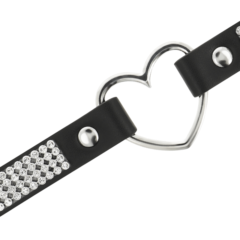 COQUETTE CHIC DESIRE CHOKER ARTIGIANALE IN PELLE VEGAN - CUORE  