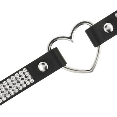 COQUETTE CHIC DESIRE CHOKER ARTIGIANALE IN PELLE VEGAN - CUORE 