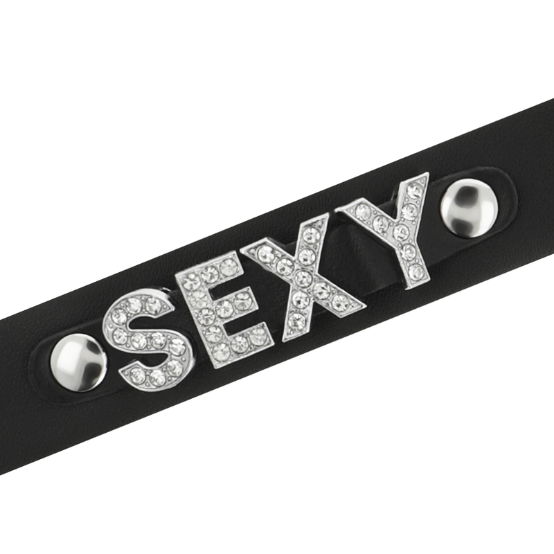 COQUETTE CHIC DESIRE CHOKER ARTIGIANALE IN PELLE VEGAN - SEXY  