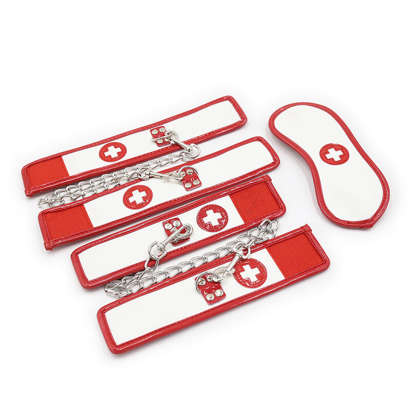 OHMAMA FETISH MINI NURSE BONDAGE SET 3 PEZZI