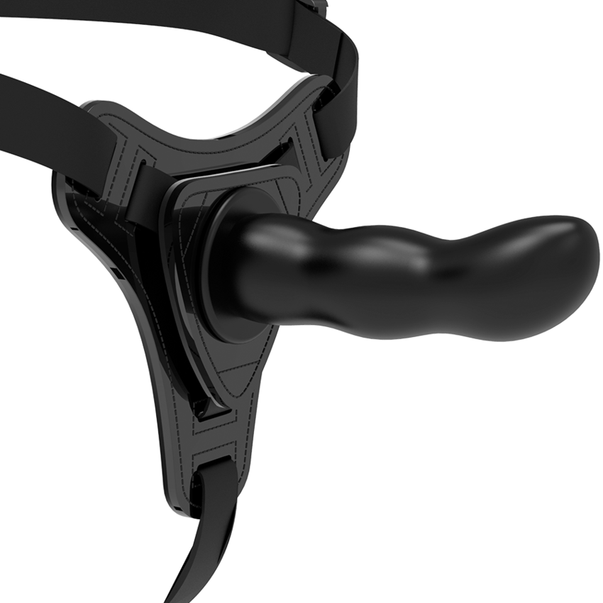 FETISH SUBMISSIVE HARNESS SILICONE NERO G-SPOT 16CM  