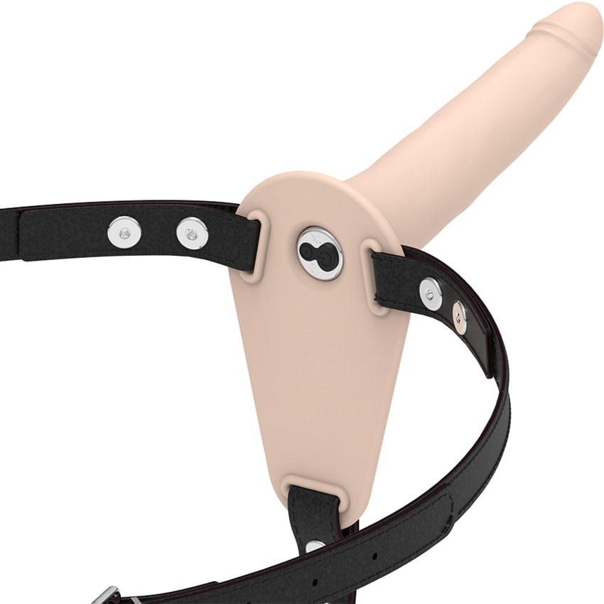 FETISH SUBMISSIVE HARNESS VIBRATORE SILICONE FLESH 15CM  