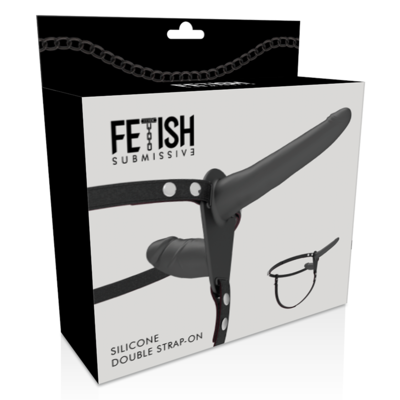 FETISH SUBMISSIVE HARNESS DOBLE PENETRACIÓN NERO 