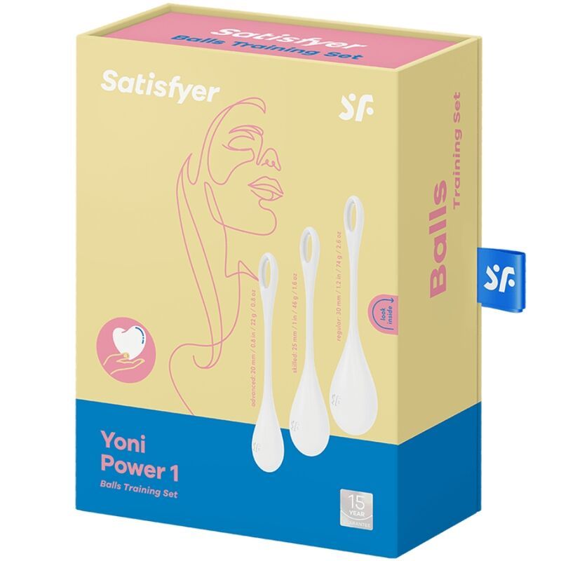 SET ALLENAMENTO SATISFYER YONI POWER 1 - BIANCO  