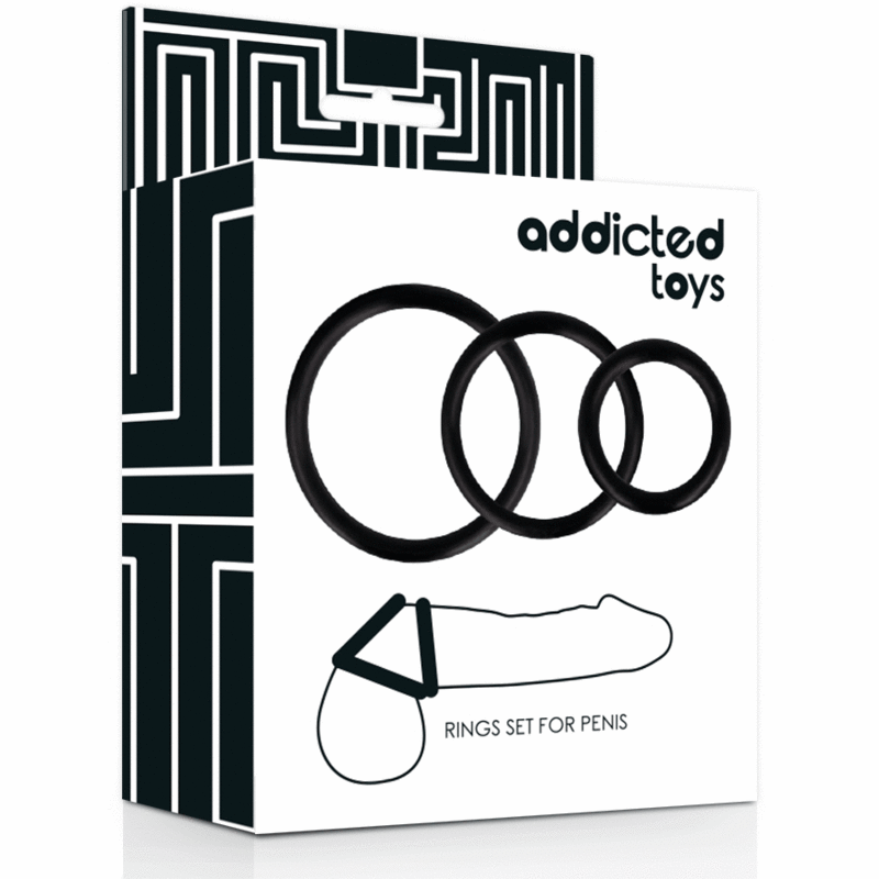 ADDICTED TOYS SET ANELLI PENE NERI