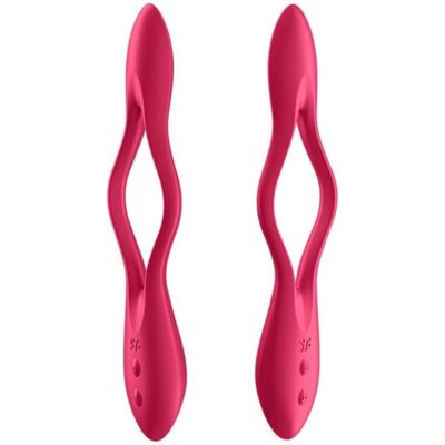 SATISFYER ELASTIC JOY MULTI VIBRATORE - ROSSO 