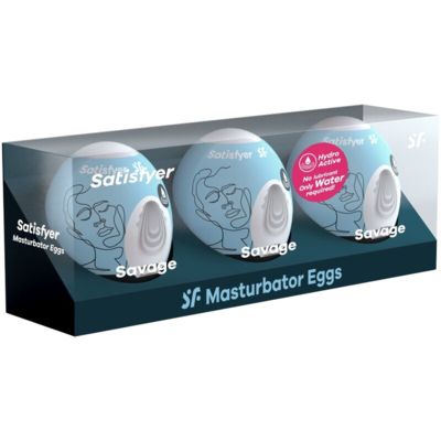 SATISFYER 3 UOVA MASTURBATORE - SAVAGE 