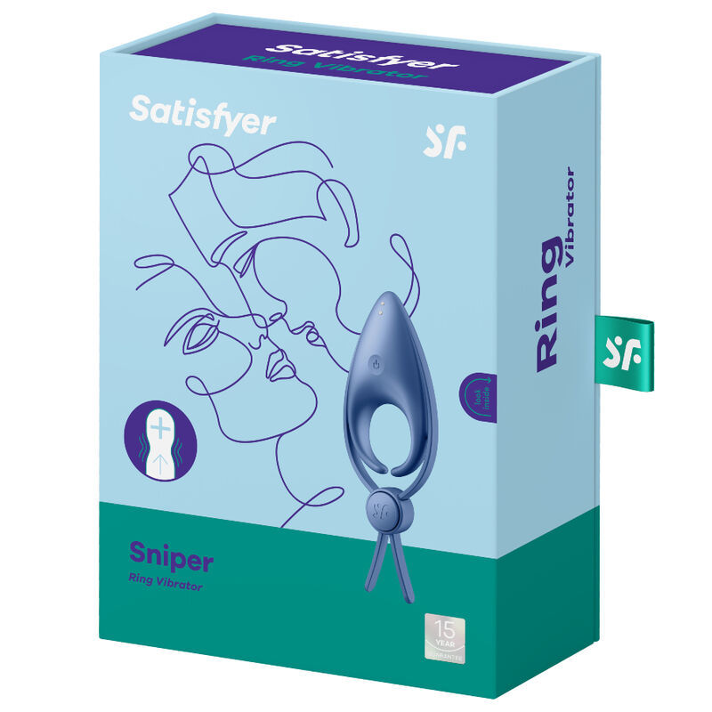 ANELLO DA SNIPER SATISFYER VIBRATORE BLU  