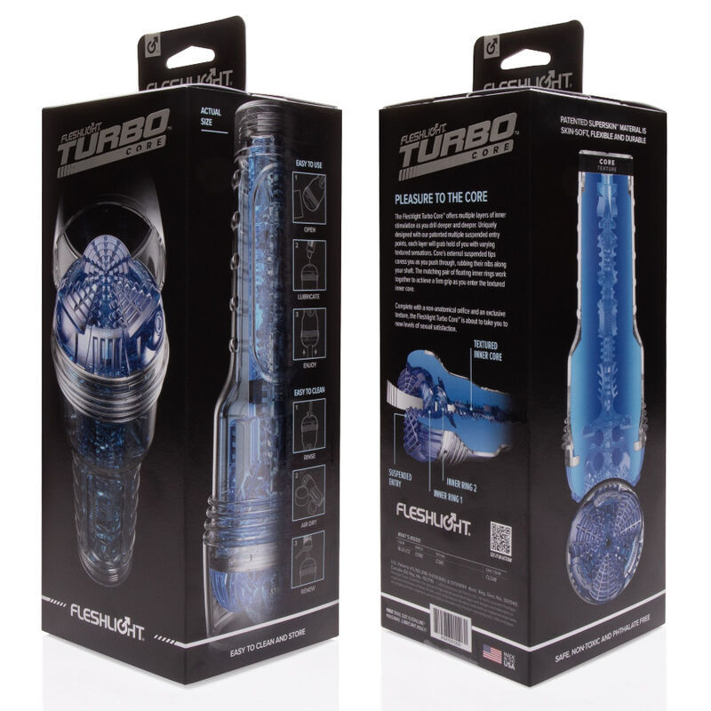 FLESHLIGHT MASTURBATURE TURBO CORE BLU GHIACCIO  