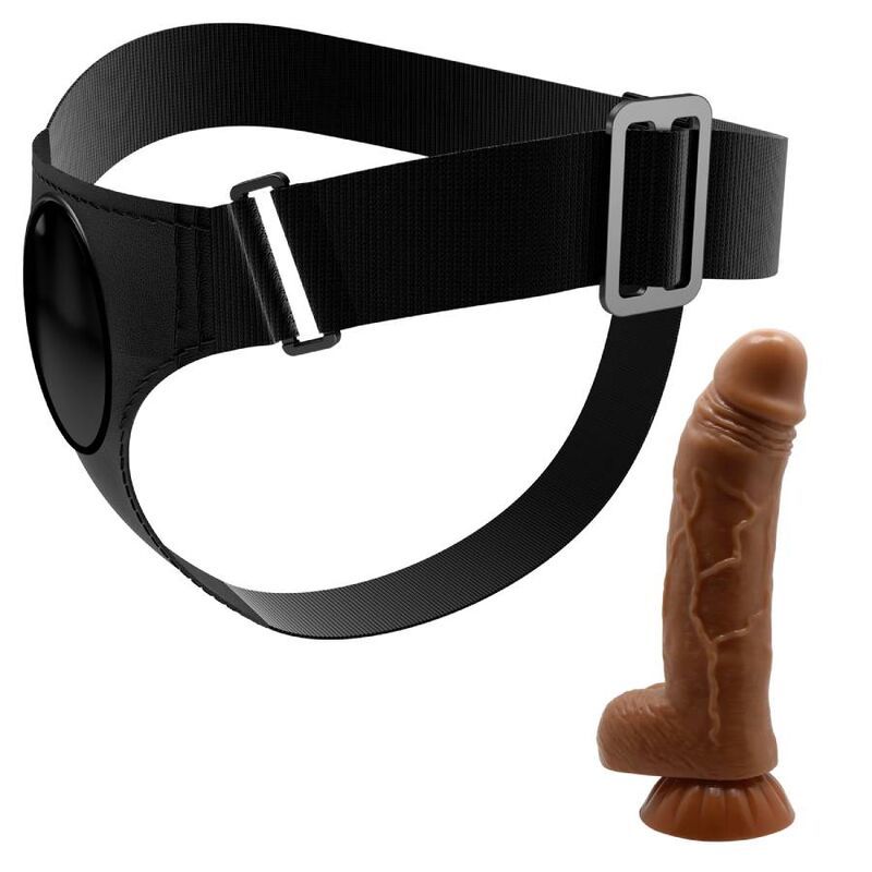 PRETTY LOVE - HARNESS SLIP HARNESS UNIVERSALE CON DILDO MICHEAL 20 CM NERO  