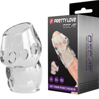 PRETTY LOVE - OSCAR PENIS SPESSORE TRASPARENTE 