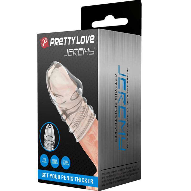 PRETTY LOVE - JEREMY PENIS PIÙ SPESSORE TRASPARENTE  