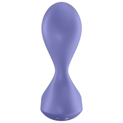 SATISFYER SWEET SEAL VIBRATING PLUG APP - LILAC 