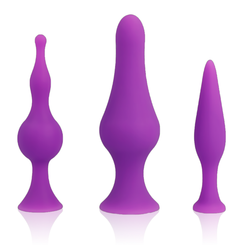 SET DI TAPPI ANALI IN SILICONE OHMAMA - VIOLA