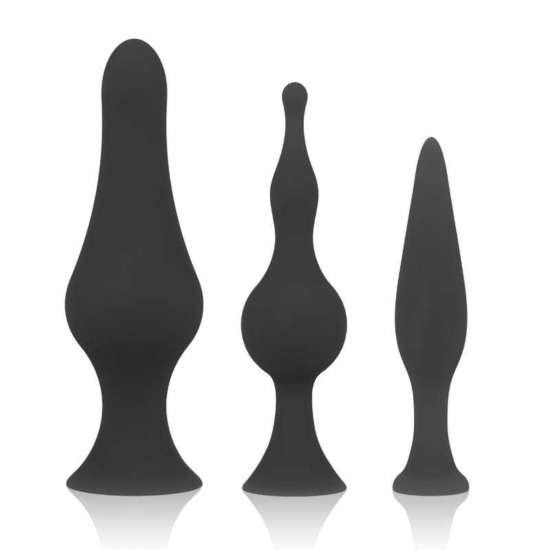 SET DI TAPPI ANALI IN SILICONE OHMAMA - NERO