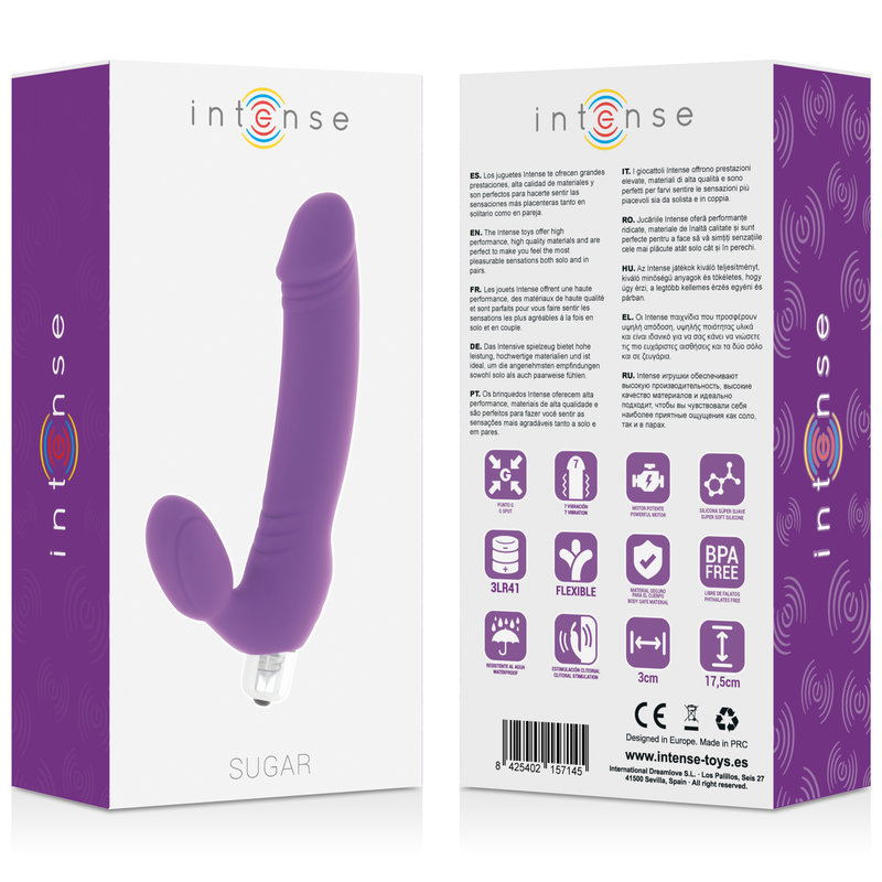 VIBRATORE INTENSO SETTE VELOCITÀ SILICONE VIOLA  