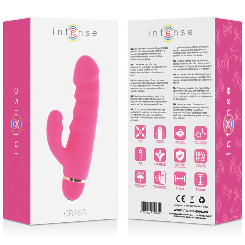 CRASSA INTENSA 20 VELOCITÀ SILICONE ROSA  