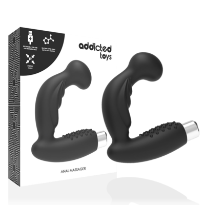 VIBRATORE PROTESICO RICARICABILE addicted TOYS NERO 