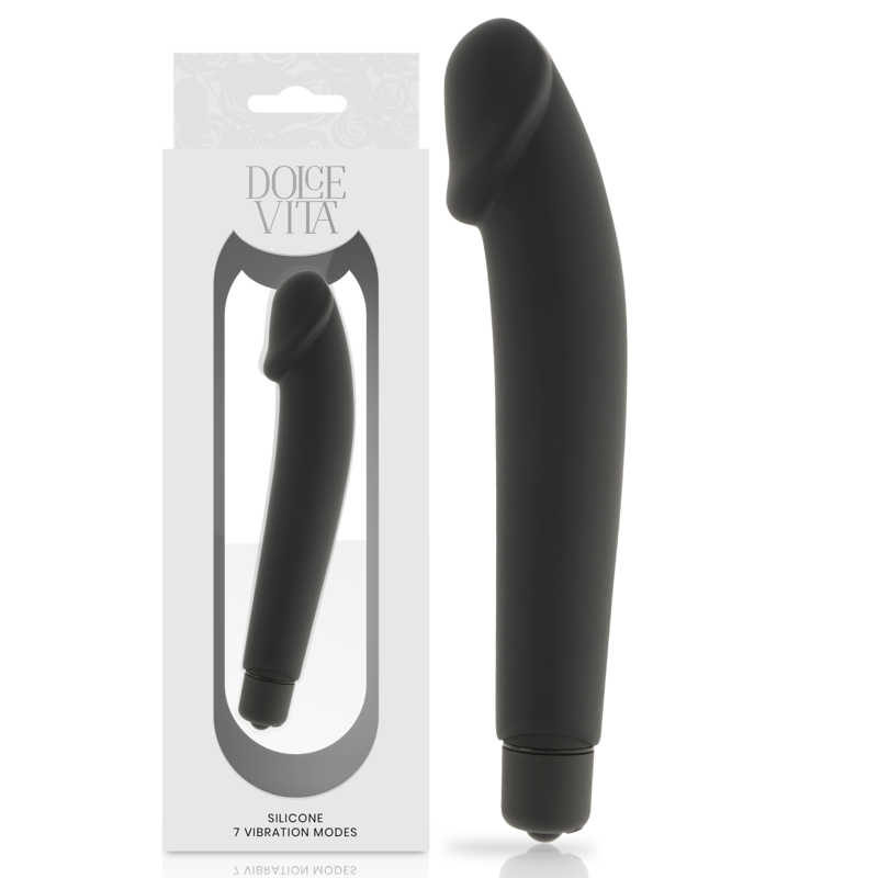 DOLCE VITA  REALISTIC BLACK SILICONE  