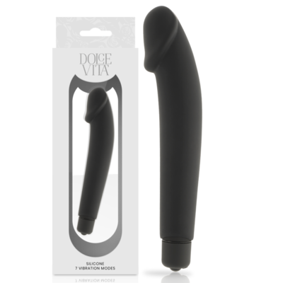 DOLCE VITA  REALISTIC BLACK SILICONE 