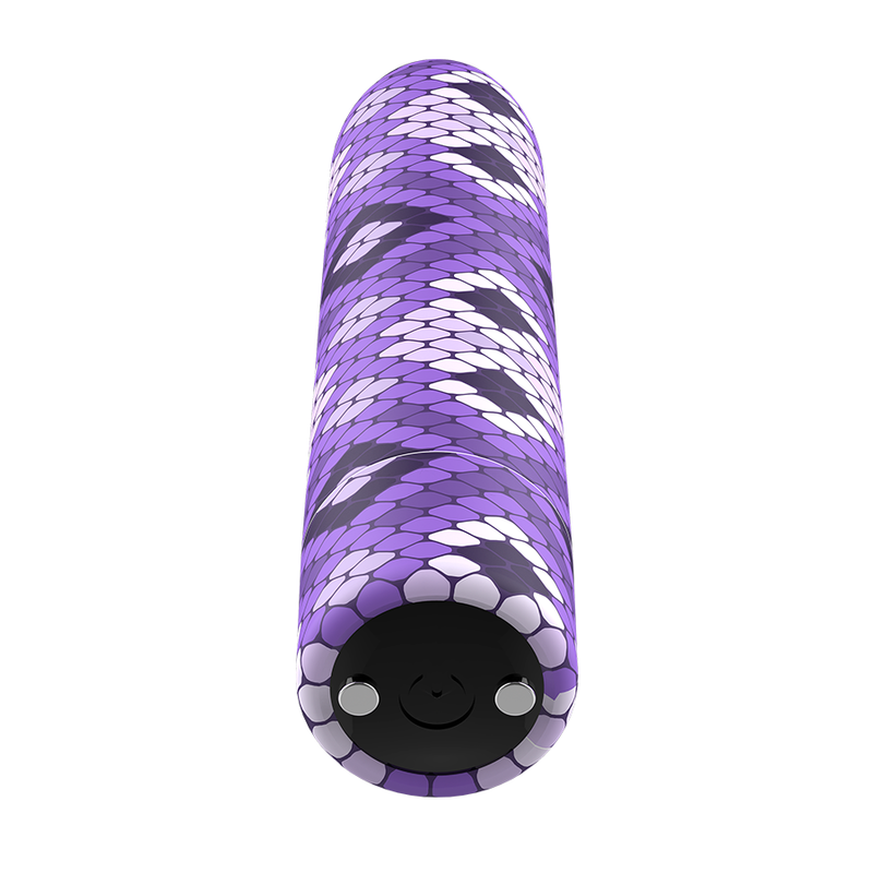 CUSTOM BULLETS RECHARGEABLE SNAKE PURPLE MAGNETIC BULLET 10V  