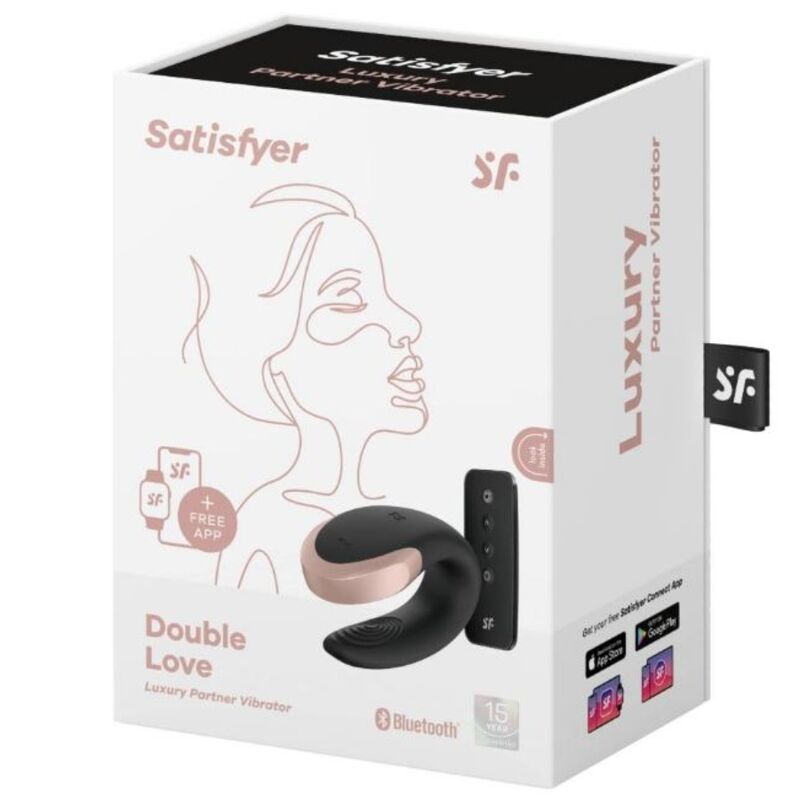 VIBRATORE SATISFYER DOUBLE LOVE LUXURY PARTNER - NERO  