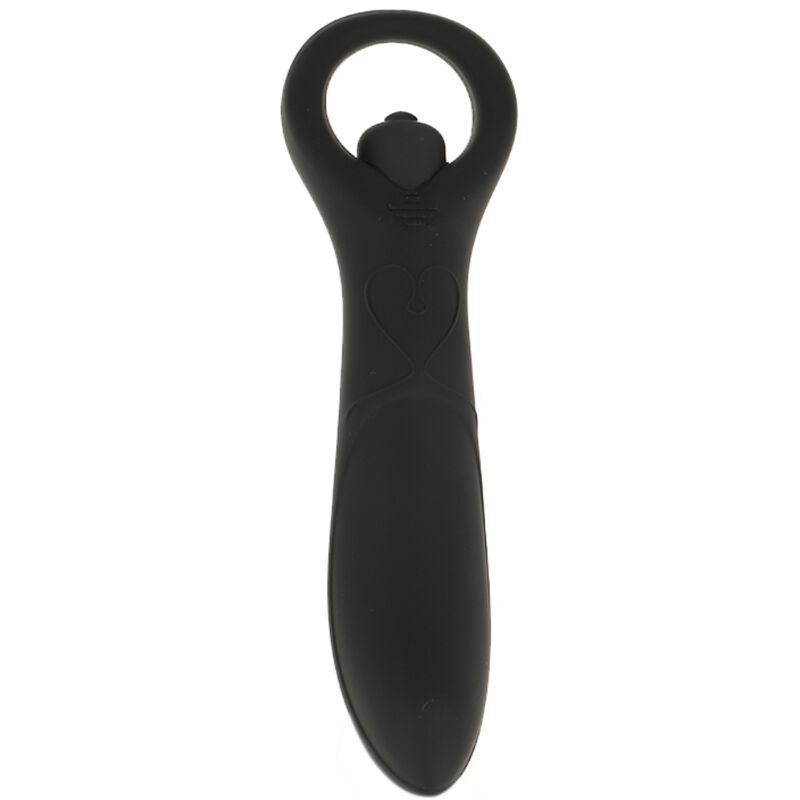 VIBRATORE IN SILICONE OHMAMA CON ANELLO ERGONOMICO 11 CM