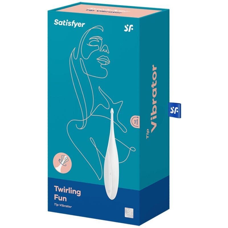 VIBRATORE SODDISFACENTE TWIRLING FUN PUNTA - BIANCO  