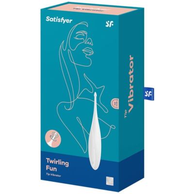 VIBRATORE SODDISFACENTE TWIRLING FUN PUNTA - BIANCO 