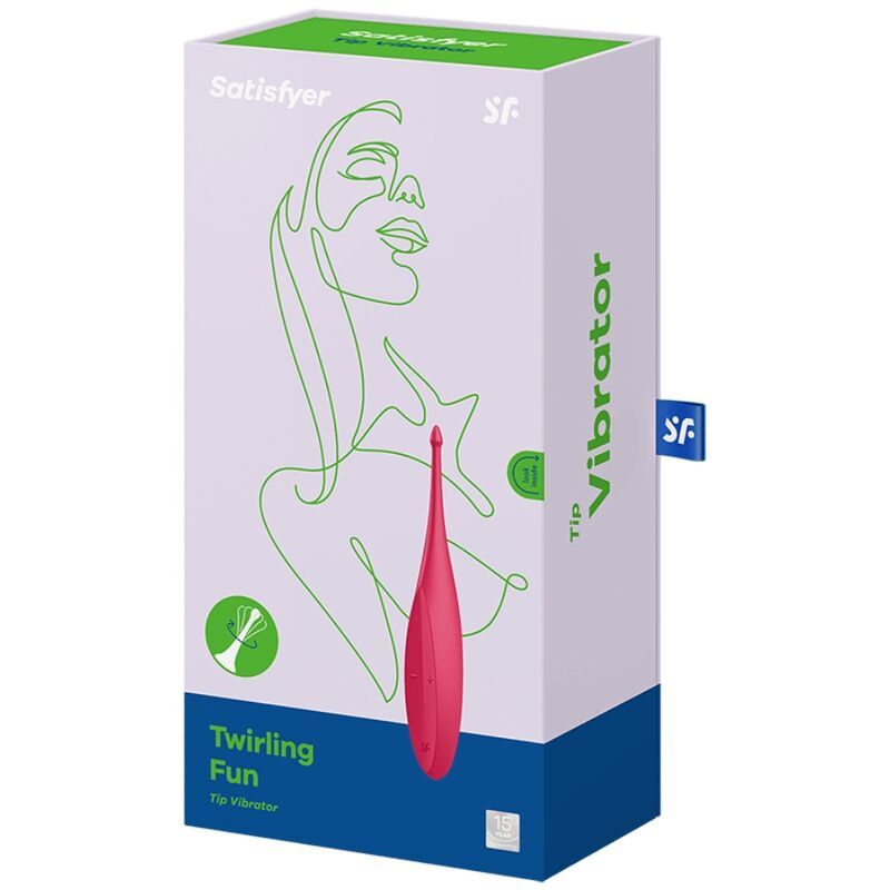 VIBRATORE SODDISFACENTE TWIRLING FUN TIP - ROSSO  