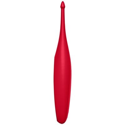 VIBRATORE SODDISFACENTE TWIRLING FUN TIP - ROSSO 