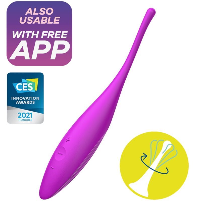 SATISFYER TWIRLING JOY CLIT PUNTA STIMOLANTE - FUCSIA