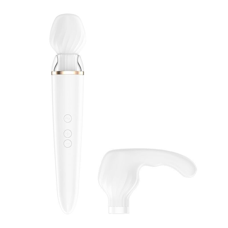 SATISFYER DOUBLE WAND-ER APP - WHITE  