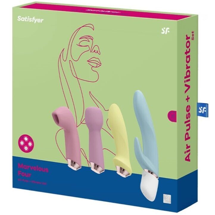 SATISFYER MARVELOUS FOUR - SET VIBRATORE E IMPULSO D''ARIA  