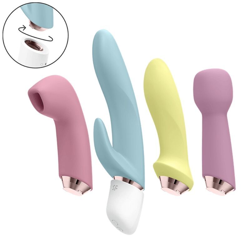 SATISFYER MARVELOUS FOUR - SET VIBRATORE E IMPULSO D''ARIA  