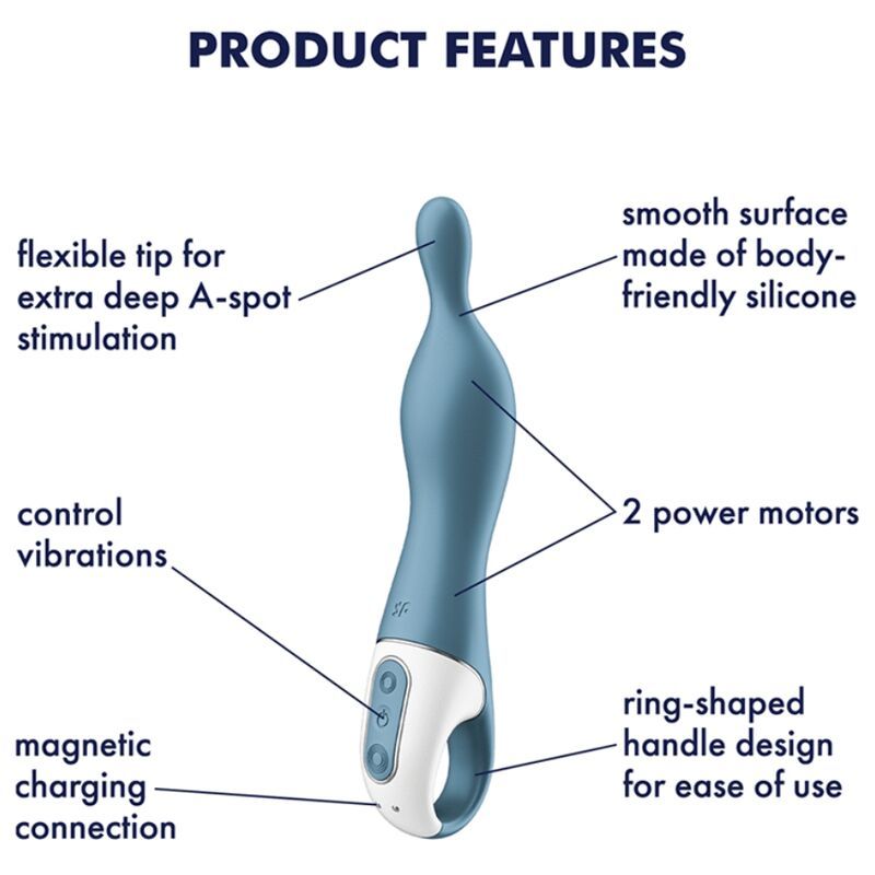 VIBRATORE SATISFYER A-MAZING 1 A-SPOT - BLU  