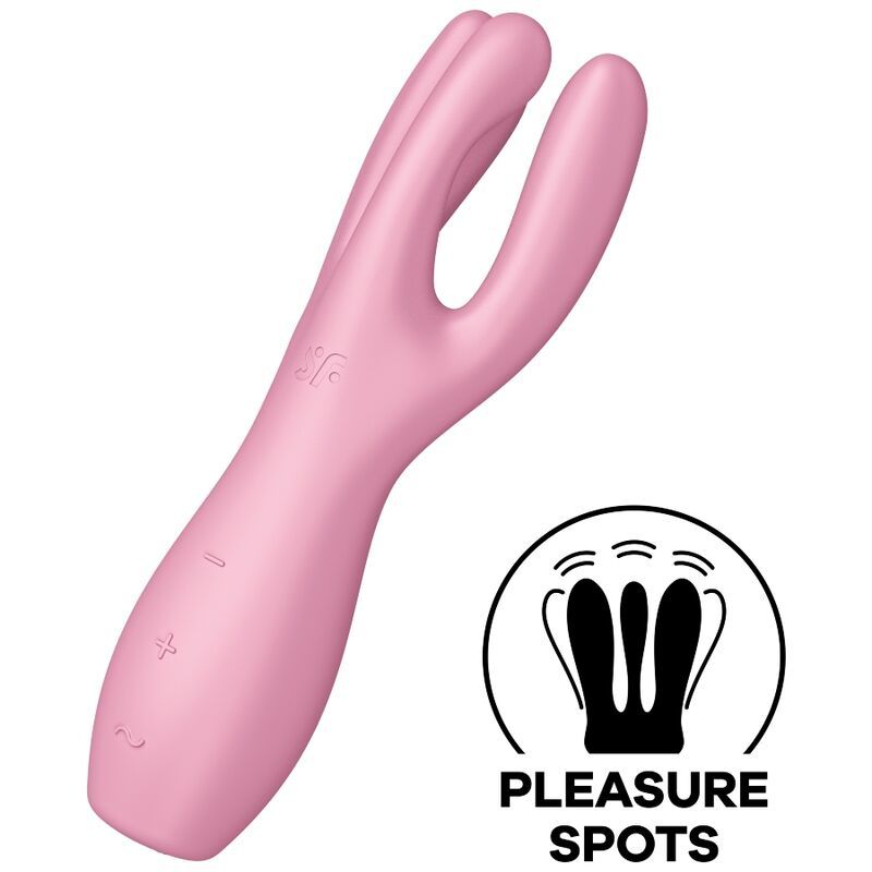 VIBRATORE SATISFYER THREESOME 3 - ROSA  