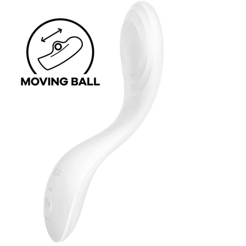 VIBRATORE G-SPOT SATISFYER RRROLLING PLEASURE - BIANCO