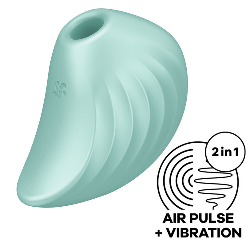 STIMOLATORE E VIBRATORE SATISFYER PEARL DIVER - VERDE