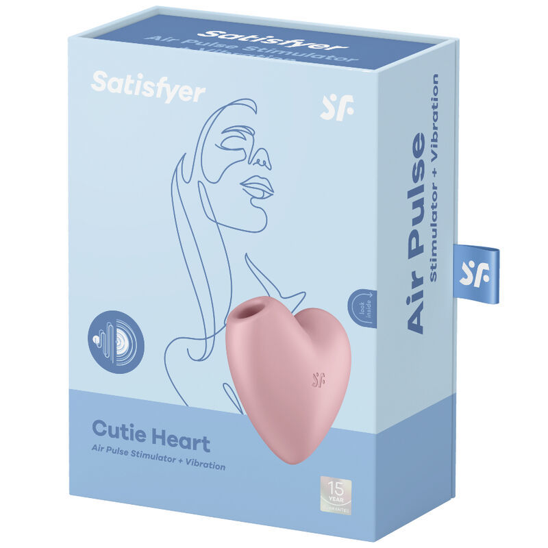 SATISFYER CUTIE CUORE STIMOLATORE E VIBRATORE - ROSA  