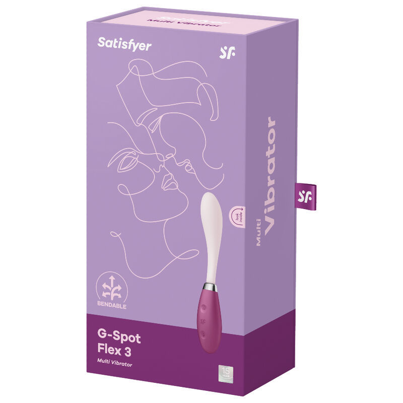 MULTI VIBRATORE SATISFYER G-SPOT FLEX 3 - ROSSO  